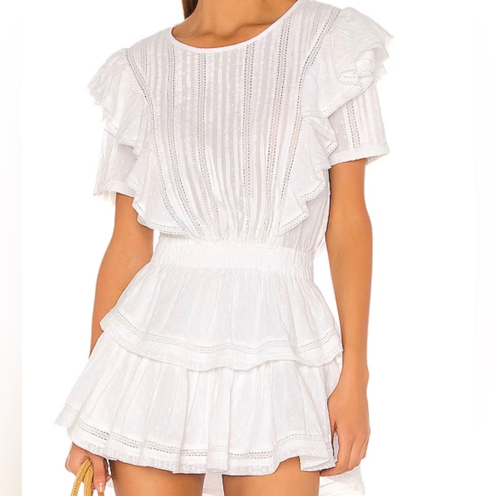 White LoveShackFancy Natasha Mini Dress
